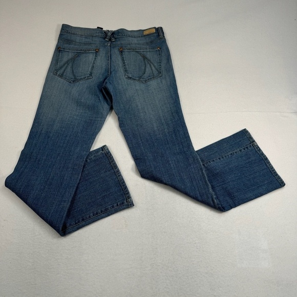 DKNY Downtown Brooklyn Bootcut Jeans Womens Juniors Size 11 Medium Blue Mid Rise - Picture 3 of 12